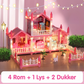 DIY Lysende prinsesseslott dukkehus