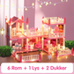 DIY Lysende prinsesseslott dukkehus