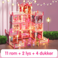 DIY Lysende prinsesseslott dukkehus