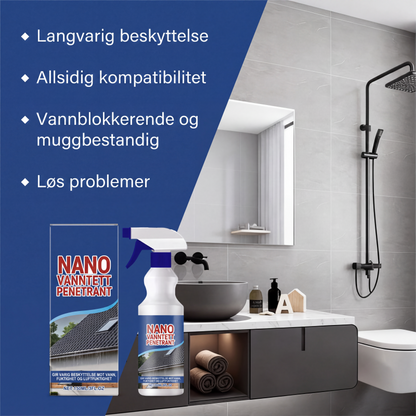 Vanntett tetningsspray for tak og vegger