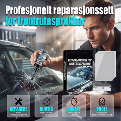 ⏰🔥BEGRENSET TID: bare 99,99 kr!🚗Avansert UV-harpiks glass DIY-reparasjonssett