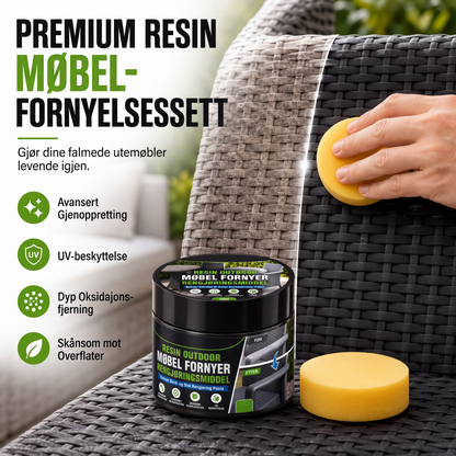 ⏰🔥BEGRENSET TID: bare 99,99 kr!🪑Fornyelsespasta for utemøbler med svamp