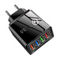 Lad opp 4 enheter på et øyeblikk! Brannsikker USB-hub som ikke blir overopphetet