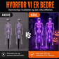 Solar skjelett jordspydlys utendørs vanntette Halloween dekorasjonslys