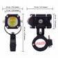 🎁2026 Nyheter 50% RABATT💥Universelle LED-ekstralys for motorsykler｜Dobbel lysstråle, vanntette IP-klassifiserte kjørelys ✨