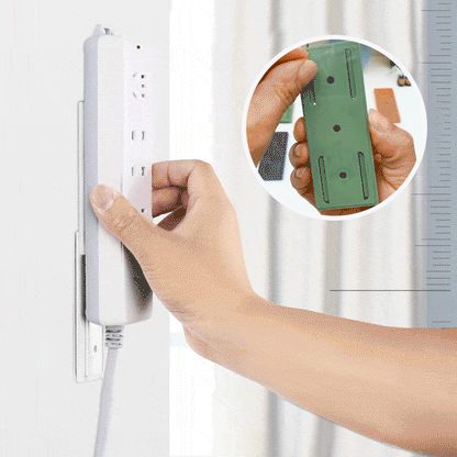 ⏰🔥BEGRENSET TID: bare 99,99 kr!🔌Selvklebende, stansfri stikkontakt holder