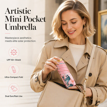 📢📢50 % RABATT !! ⏰Mini-parasoll med UPF 50+