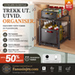 🔄💪 50 % RABATT! 📦 Utrekkbar hylle med 2 nivåer – dobbel lagringsplass, enkel tilgang.