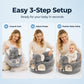✨50 % RABATT NÅ! !✨🧸 Plysj-babystøtte – Ergonomisk, stabil og myk – Perfekt til sittetrening og lek 🛋️