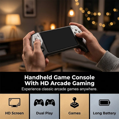 🎮🕹️ 50 % RABATT! Håndholdt spillkonsoll – Kampmodus for to spillere, ergonomisk grep. 5″ HD-skjerm, lang batterilevetid. Retro-moro hvor som helst! ✨🔋