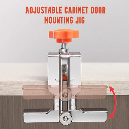 Justerbar monteringsmal for skapdører