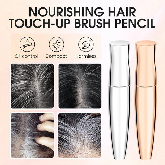 🖊️ Hårfargepenn med kam – plantebasert, nærer håret, dekker grått enkelt. Perfekt til touch-ups! ✨💆‍♀️