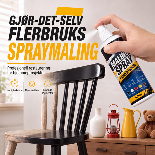 Multifunksjonell spraymaling for møbler