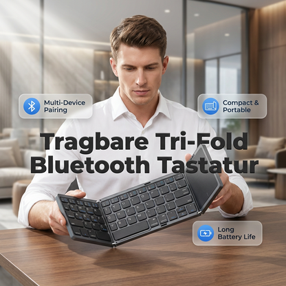 ⏰🔥BEGRENSET TID: 50 % RABATT!💥Sammenleggbart Bluetooth-tastatur med touchpad--⌨️Mer effektiv inntasting på kontoret✨