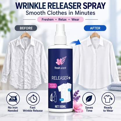 ⏰🔥BEGRENSET TID: bare 99,99 kr!🥼Krøllfjernerspray for klær
