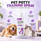 ⏰🔥BEGRENSET TID: bare 99,99 kr! 🐾 Over 10 000 solgte! Potty Training Spray – effektiv luktfjerner, allsidig og sikker – perfekt for valper, katter og et renere hjem ✨