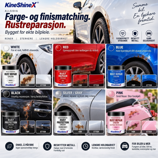 Flerbruks rustfjerningskrem for biler og husholdningsmetall