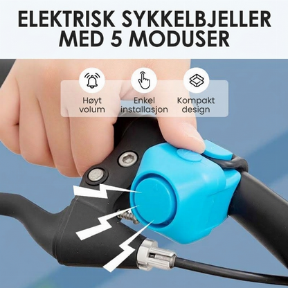 📢 📢 Siste dag: 50 % rabatt📢Elektrisk sykkelhorn med 5 moduser