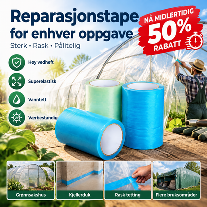 🌱 Værmotstandsdyktig reparasjonstape for drivhus