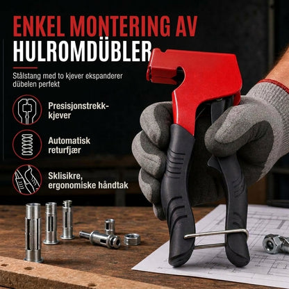🔧Muttertrekker for standard hule veggankere – Smidd karbonstål, Enkle og sikre fester 🏠