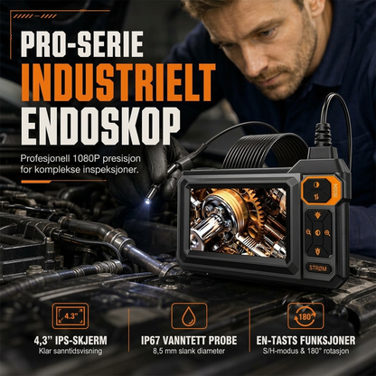 HD-inspeksjonsendoskop 🔍 Se det som øynene dine ikke kan nå!