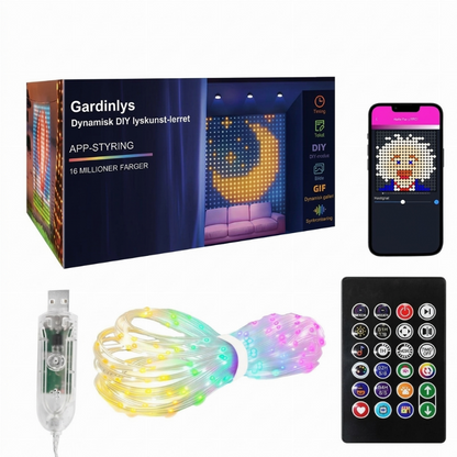 Vanntette LED-gardinsnørelys