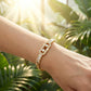 ✨ Armbånd med kjede i gullfarge og kubisk zirkonia