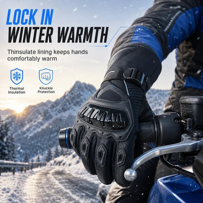 🧤🏍️ 50 % RABATT I BEGRENSET PERIODE! ✨ Varme motorsykkelhansker – vindtette, behagelig passform, sklisikre 💪❄️