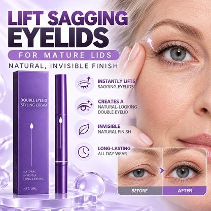 Usynlig krempenne for å forme doble øyelokk
