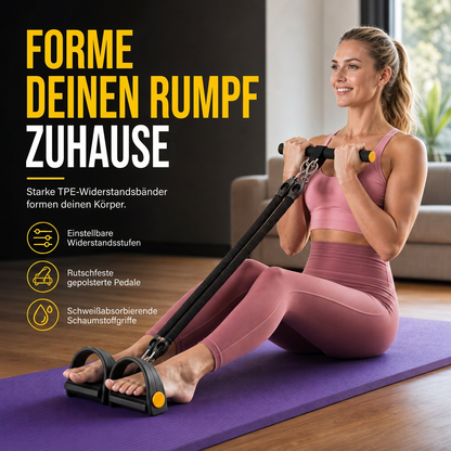 💪 50 % RABATT! 🔗 Motstandsbånd med pedal – Til mage, yoga og pilates ✨