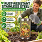 Stainless Steel Worm Composting Tube for Gardens
