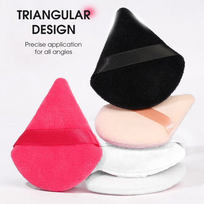 💄 Trekantede pudderpuffer for sminke
