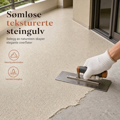 Marmor-look teksturert belegg for innvendige og utvendige vegger og gulv