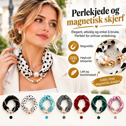 Perle-skjerf-halskjede