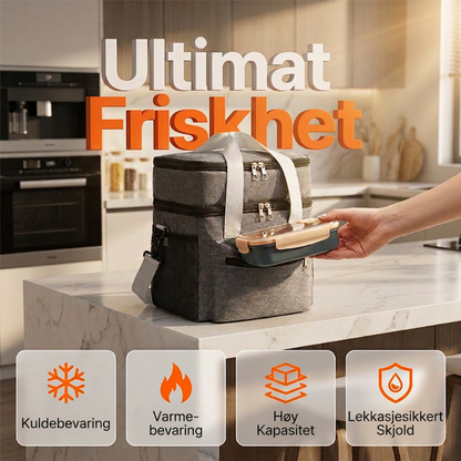 Dobbelt isolert lunsjveske