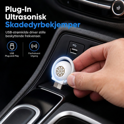 ⏰🔥BEGRENSET TID: bare 99,99 kr!✨ Bærbar USB ultralyddyrepestkontroll