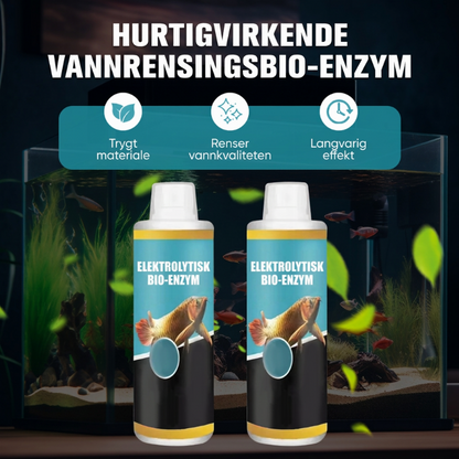 Rasktvirkende rensende bio-enzymer for vann
