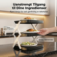 🍽️ 50 % RABATT NÅ! 📦 Oppbevaringsstativ med 4 etasjer for skåler – sammenleggbart, stabilt og gir deg mest mulig plass på kjøkkenet