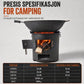🔥 50 % RABATT! ⛺ Multifunksjonell, bærbar ved- og trekullovn – rustbestandig, for camping, grill og oppvarming ✨