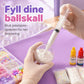 DIY-klemmeball-lekesett i leire, tregt stressavlastende håndlaget lekesett for barn