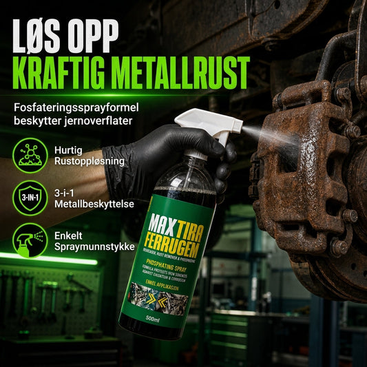 📢📢50 % RABATT!!⏰3-i-1 rustomformer & fosfateringsmiddel – fjerner olje og rust, og danner et langvarig beskyttende lag som kan sprayes eller males på.