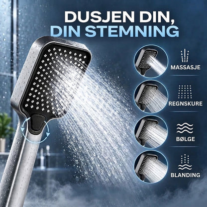 ⏰🔥BEGRENSET TID: 50 % RABATT!🚿 Dusjhode med høyt trykk – Kraftig vannstrøm & spa-lignende komfort ✨