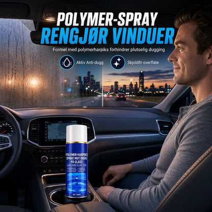 Langvarig bilrute-anti-tåkespray 100 ml med håndklesett for bilruter og bakspeil