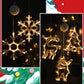 ⏳SISTE SALGSDAG🎄❄️ DIY LED-sugekopp-lamper med julesnøfnugg ✨ | Batteridrevne, varmt og flerfarget lys, sugekopp-lamper til vinduer, julepynt til hjemmet og festen