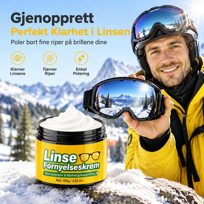⏰🔥BEGRENSET TID: bare 99,99 kr!✨ Reparasjonssett for linser med riper, med svamp for briller, vernebriller, ansiktsskjermer og hjelmskjermer.