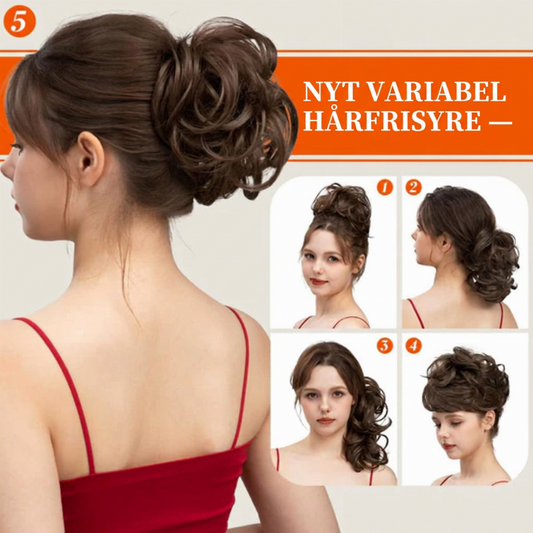 💇‍♀️ 50 % RABATT! ✨ Voluminøs hårforlengelse i naturlig stil – varmebestandig fiber og stabil feste ✨