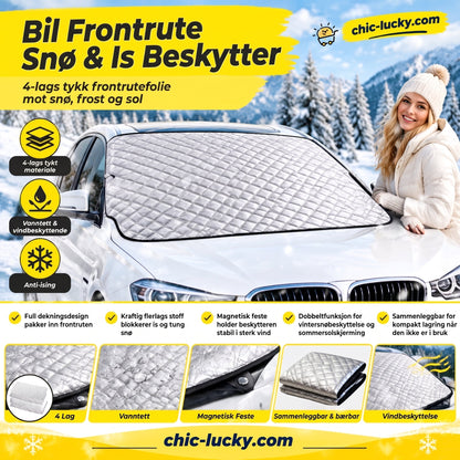 ⏰🔥BEGRENSET TID: 50 % RABATT!🔥Rengjør frontruten øyeblikkelig! Magnetisk frost- og snødekke❄️
