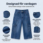 📢Mellanårsrea: 50 % rabatt – endast under en begränsad tid ⏰Korta, stretchiga jeansbyxor för dam i casual-stil