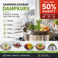 🥦 Sammenleggbar dampkurv i rustfritt stål – 13–28 cm, silikonføtter, beholder 90% næringsstoffer! 🍲✨