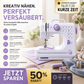 🧵 50 % RABATT! 🛍️ Minisymaskin til hjemmebruk – 12 sømmer, robust og kompakt – Perfekt til reparasjoner og gjør-det-selv-prosjekter ✂️